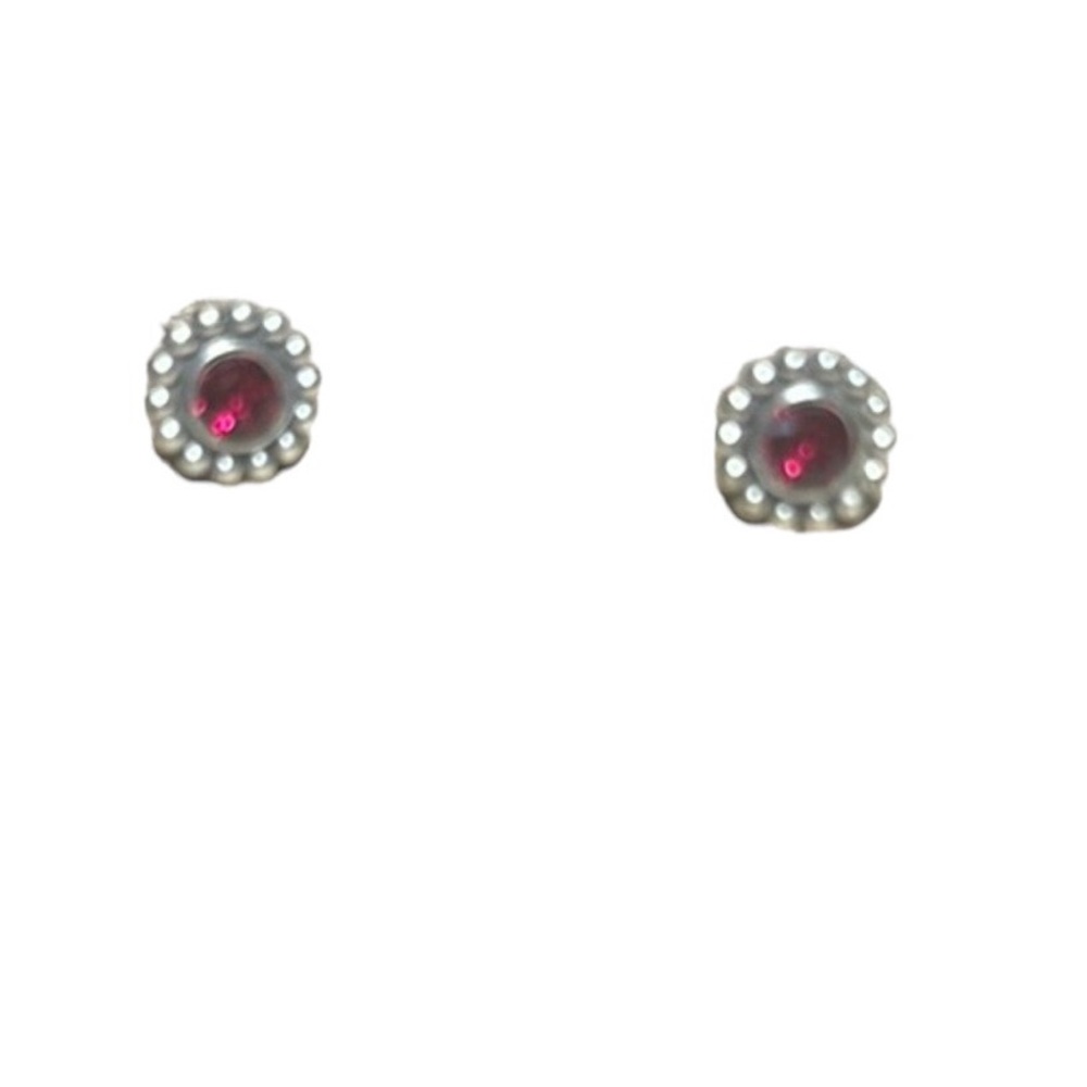 Brighton collectibles earrings Twinkle mini posts studs ruby red topaz